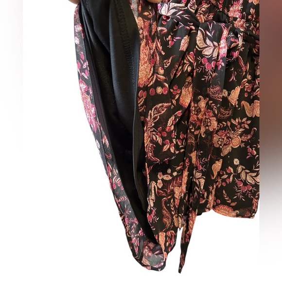 Forever 21 Floral Black Romper/ Dress - Picture 6 of 6